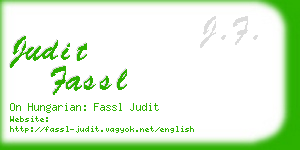 judit fassl business card